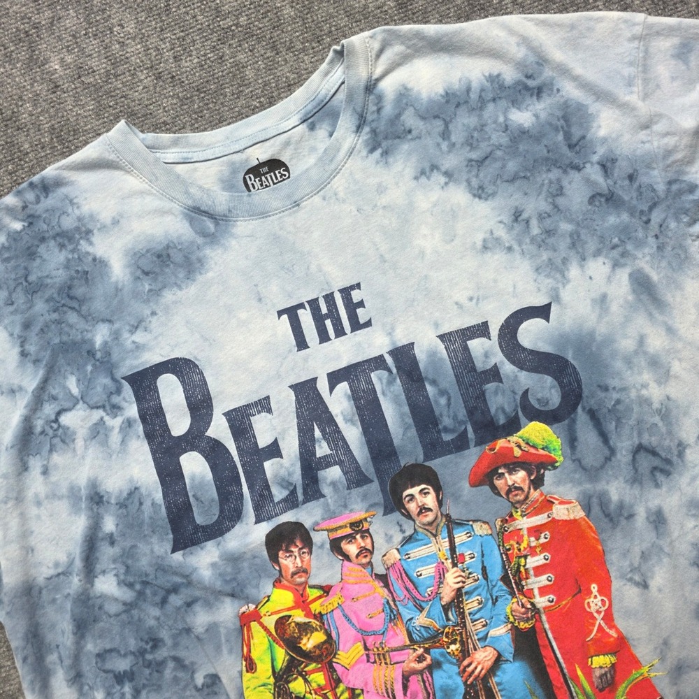 The Beatles Sgt Peppers Lonely Hearts Club Band Tie Dye Graphic T-Shirt Men 2XL